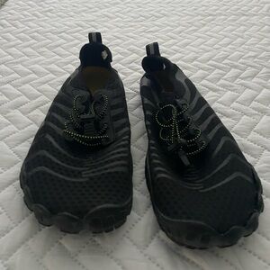 Black Water Shoes with Adjustable Strap